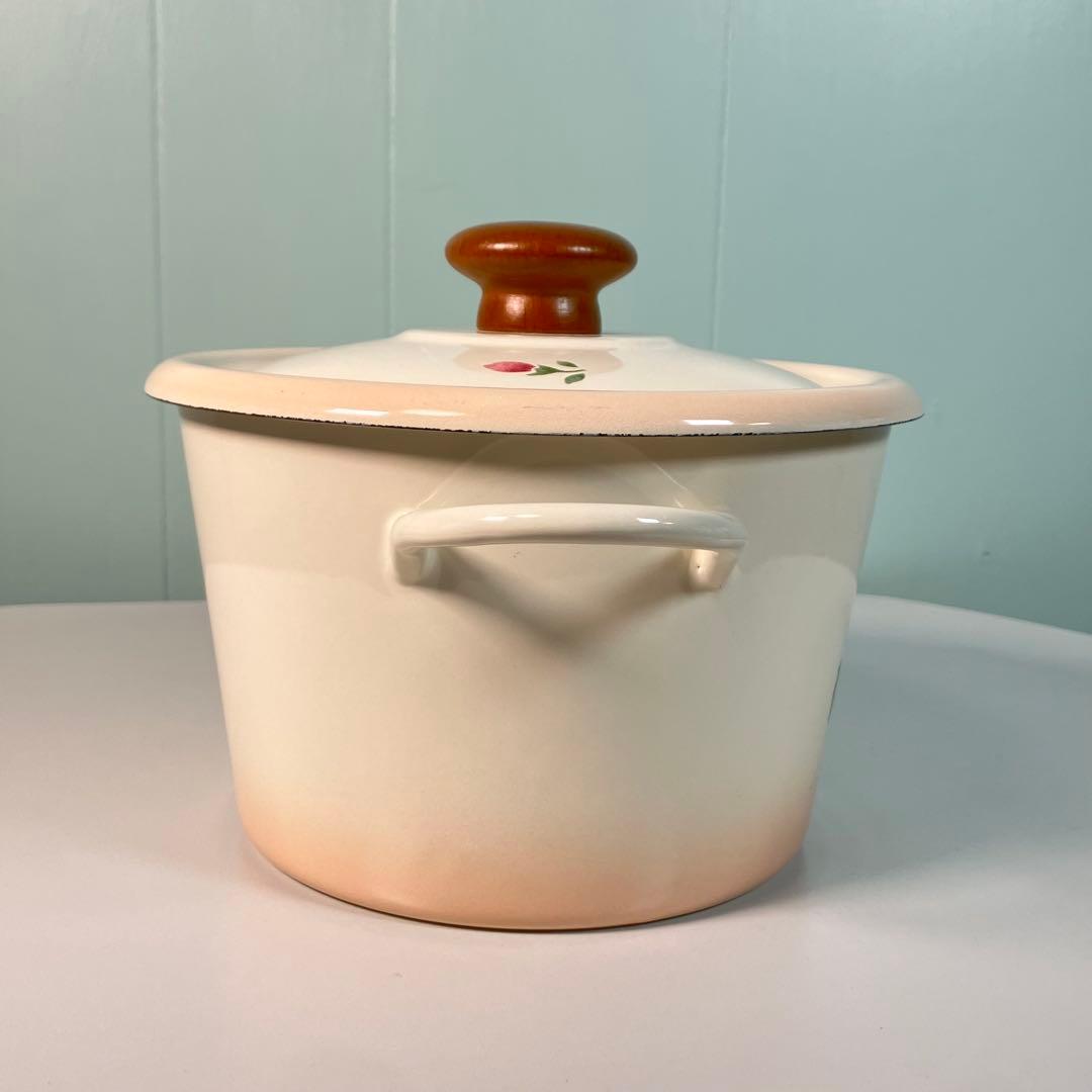 Manyマニーローズ　ホーローキャセロール ホーロー鍋