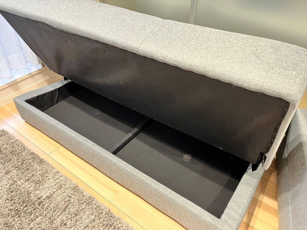 ニトリ　収納付きソファベッド スツール付