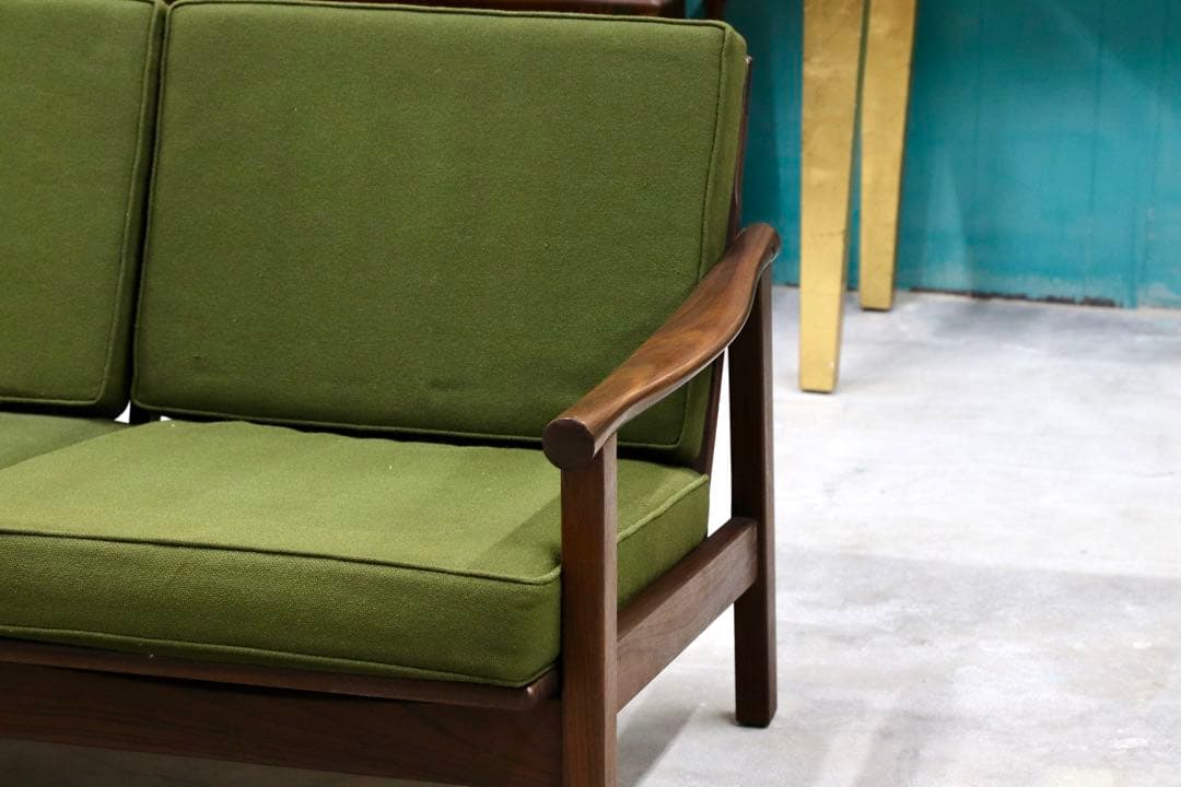 GMHS533C○オールドマルニ / maruni 孔雀 60年代 3人掛けソフ