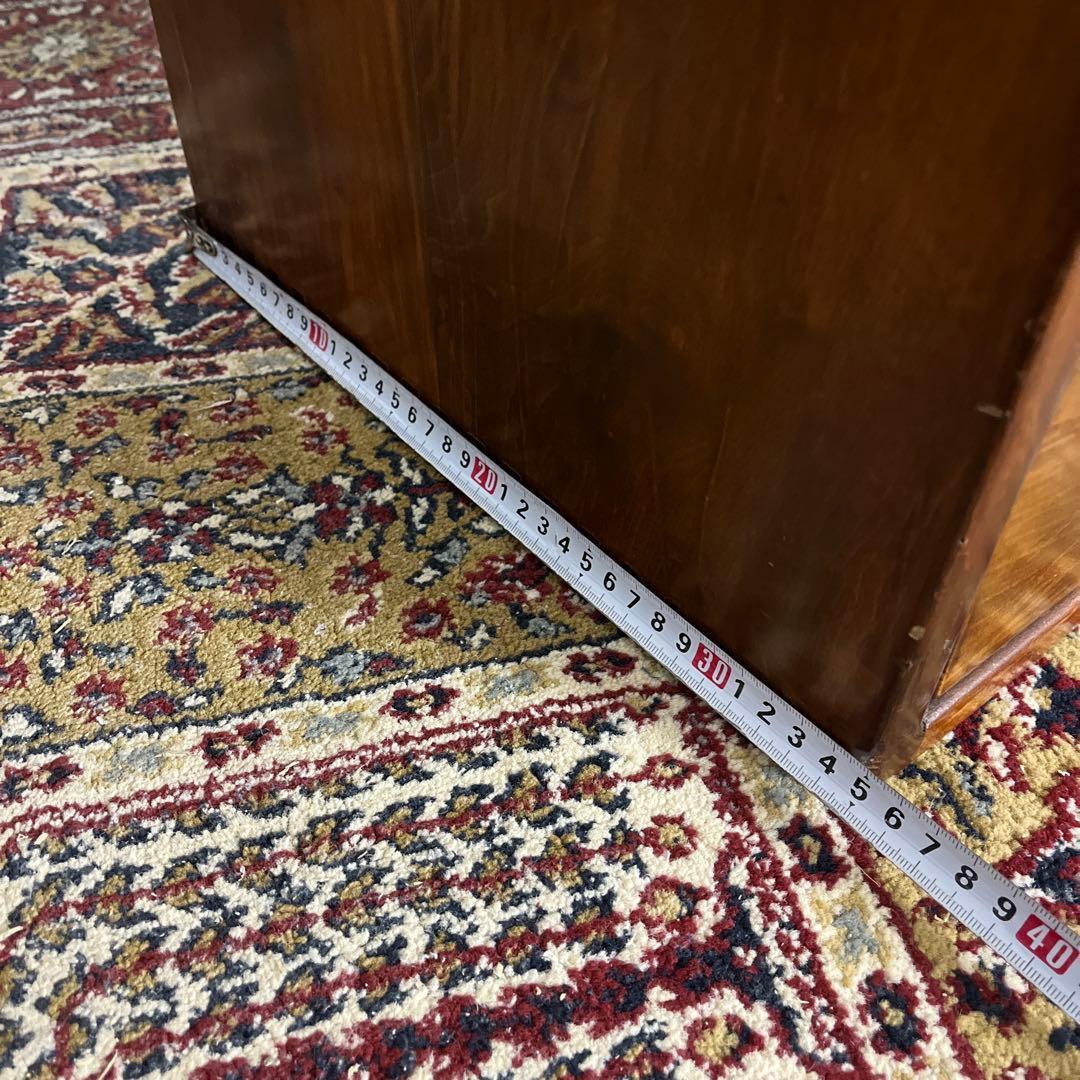 古家具 大きめのサイズ◼︎深谷木工 引き出し3杯 整理棚 収納棚 木製家具