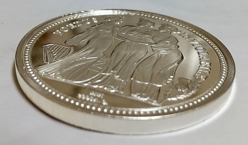 希少 スリーグレイセス ジョージ3世 ピエフォー 銀メッキ コイン