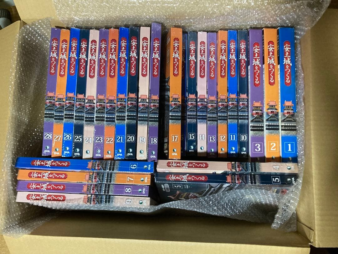 安土城をつくる 全110巻＋石垣パーツ他付属品未開封 バインダー付 全2箱の1