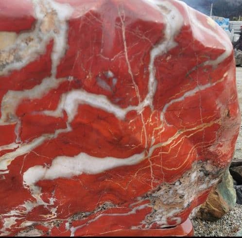 レッドジャスパー 275キロ 赤玉石 庭石 鑑賞石 石 置物 オブジェ