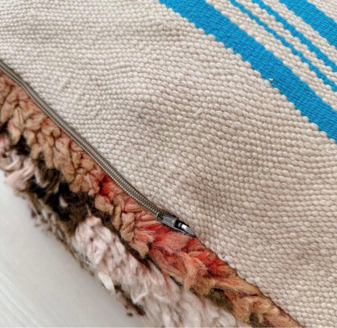 モロッコプフ　プフ　オットマン　クッションカバー　モロッコラグ　ビンテージ