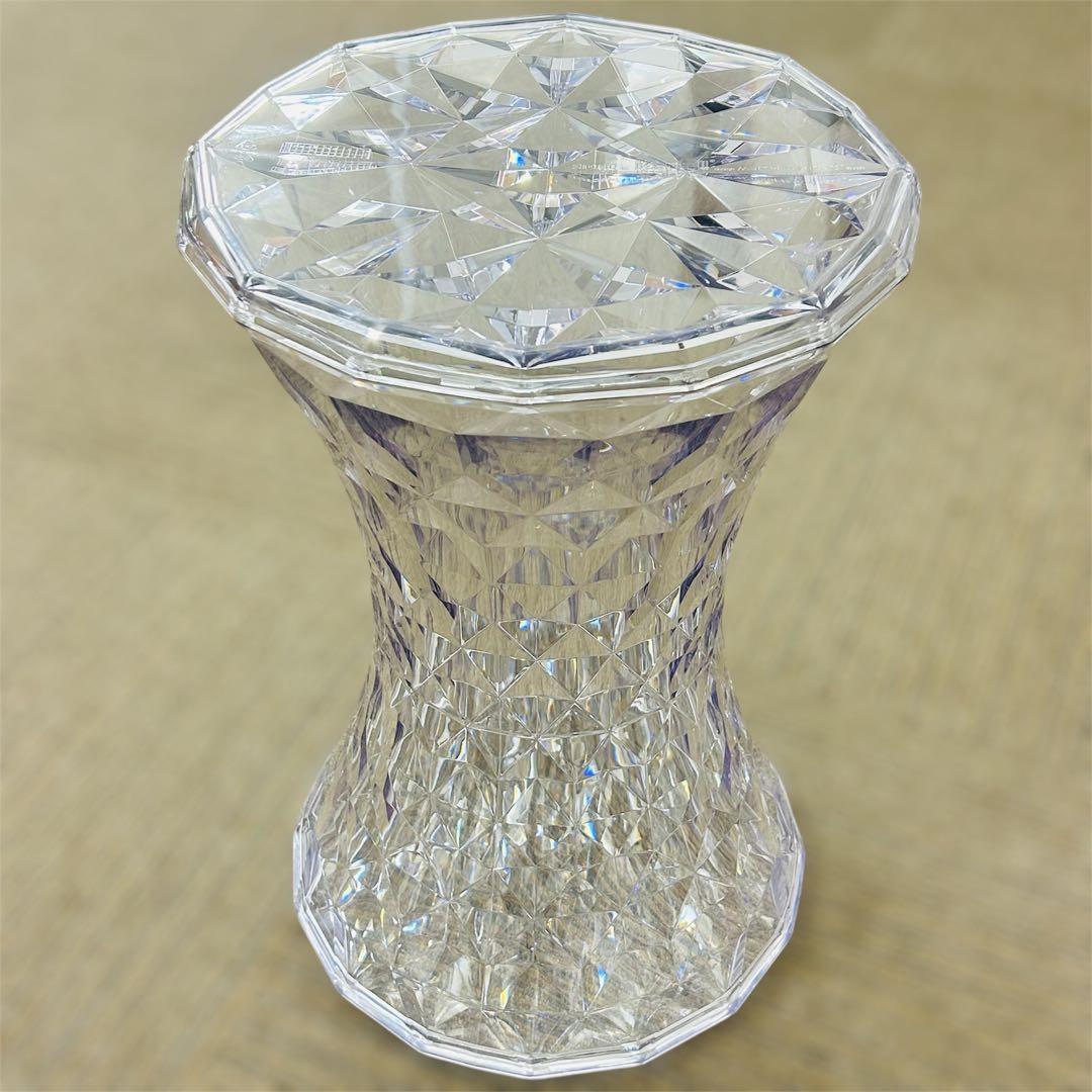 【良好】Kartell カルテル STONE ストーン スツール クリスタル①