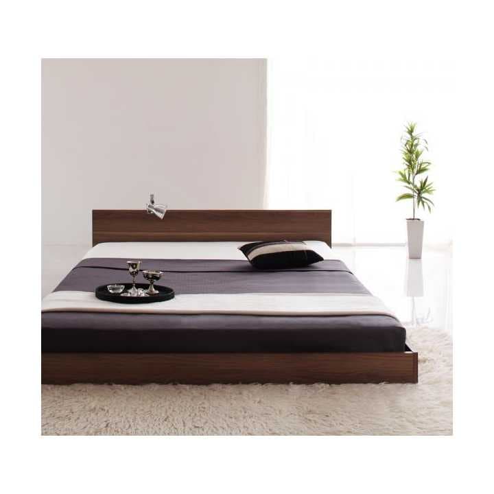 期間限定価格　送料無料　マットレス付きフロアベッド　シングル