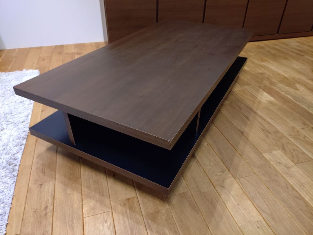 シンプルデザイン　木目調リビングセンターテーブル