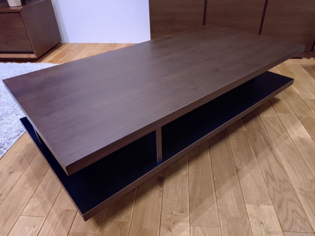 シンプルデザイン　木目調リビングセンターテーブル