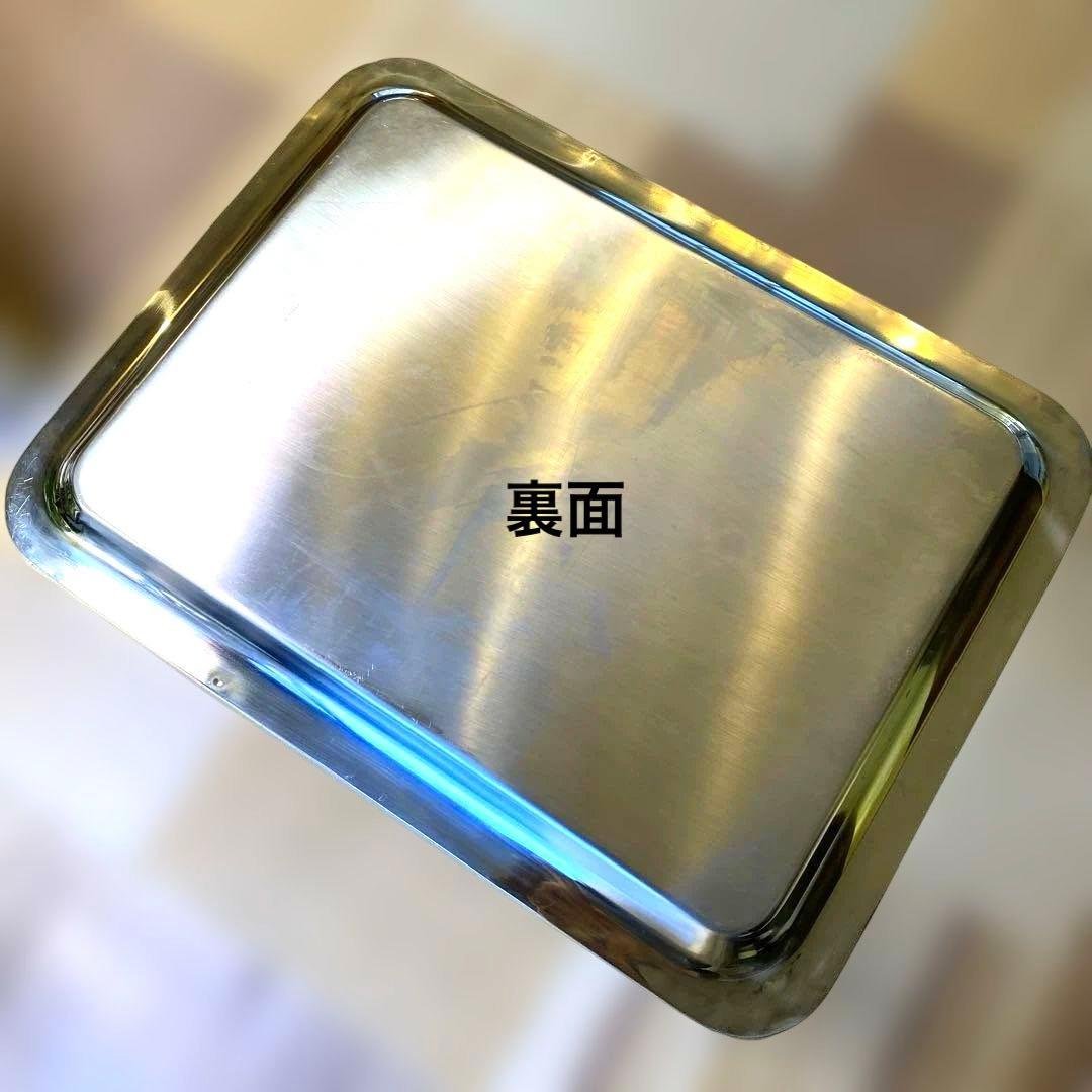 ビュッフェスタンド 菊渕角盆 18-8ステンレス