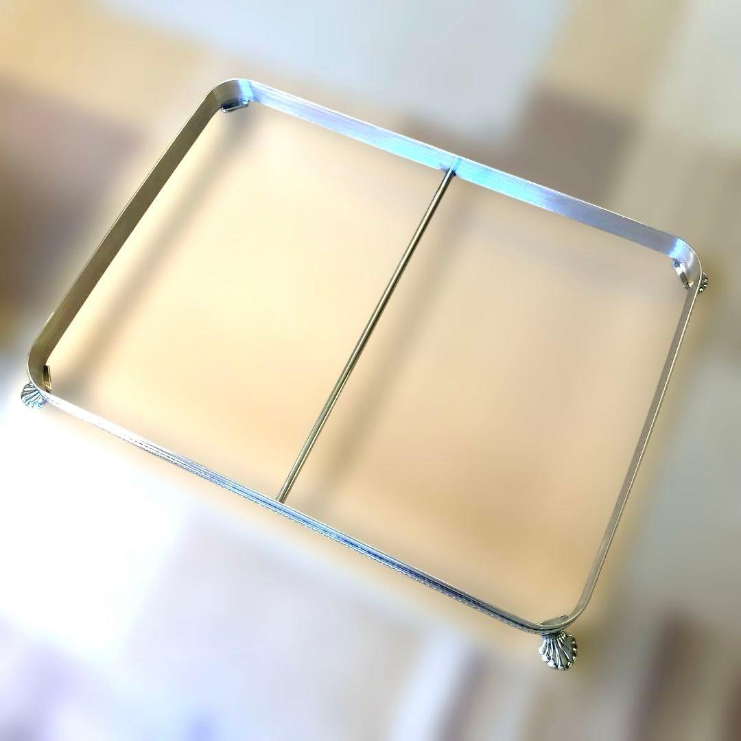 ビュッフェスタンド 菊渕角盆 18-8ステンレス