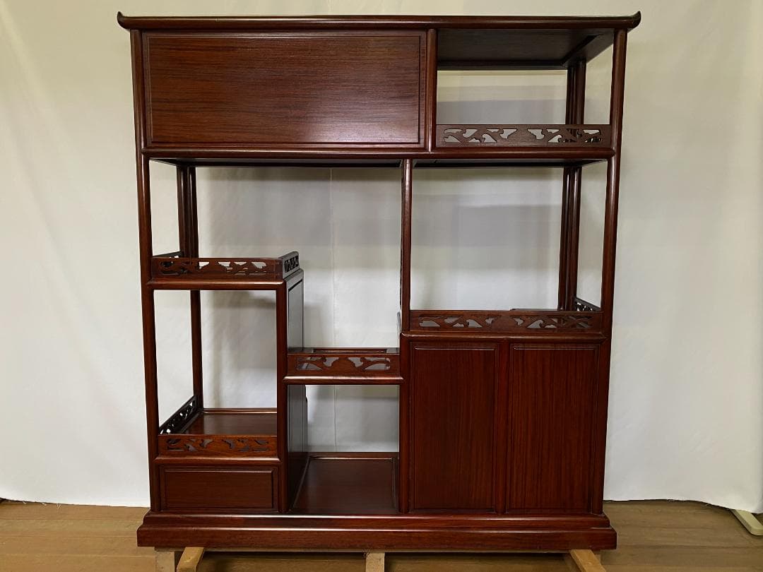 唐木　紫檀の飾り棚