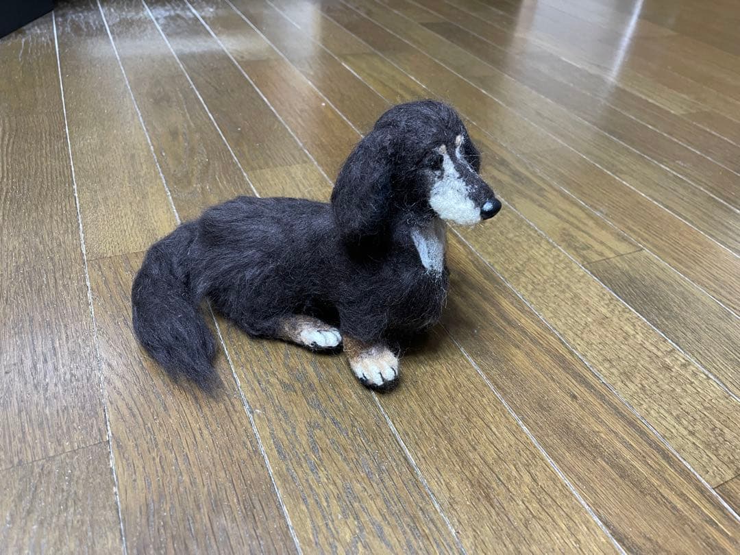 羊毛フェルト ダックスフンド（オーダー品）大切な家族を羊毛フェルトで再現します❣️