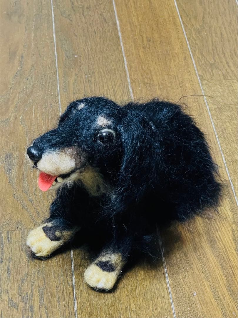 羊毛フェルト ダックスフンド（オーダー品）大切な家族を羊毛フェルトで再現します❣️