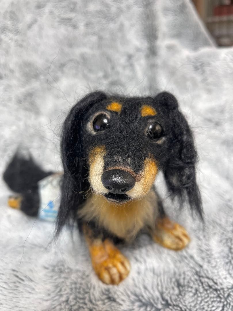 羊毛フェルト ダックスフンド（オーダー品）大切な家族を羊毛フェルトで再現します❣️