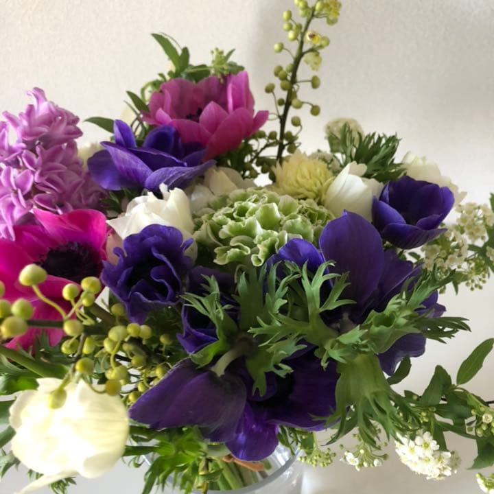 フラワーアレンジと京菓子末富京ふうせんセット