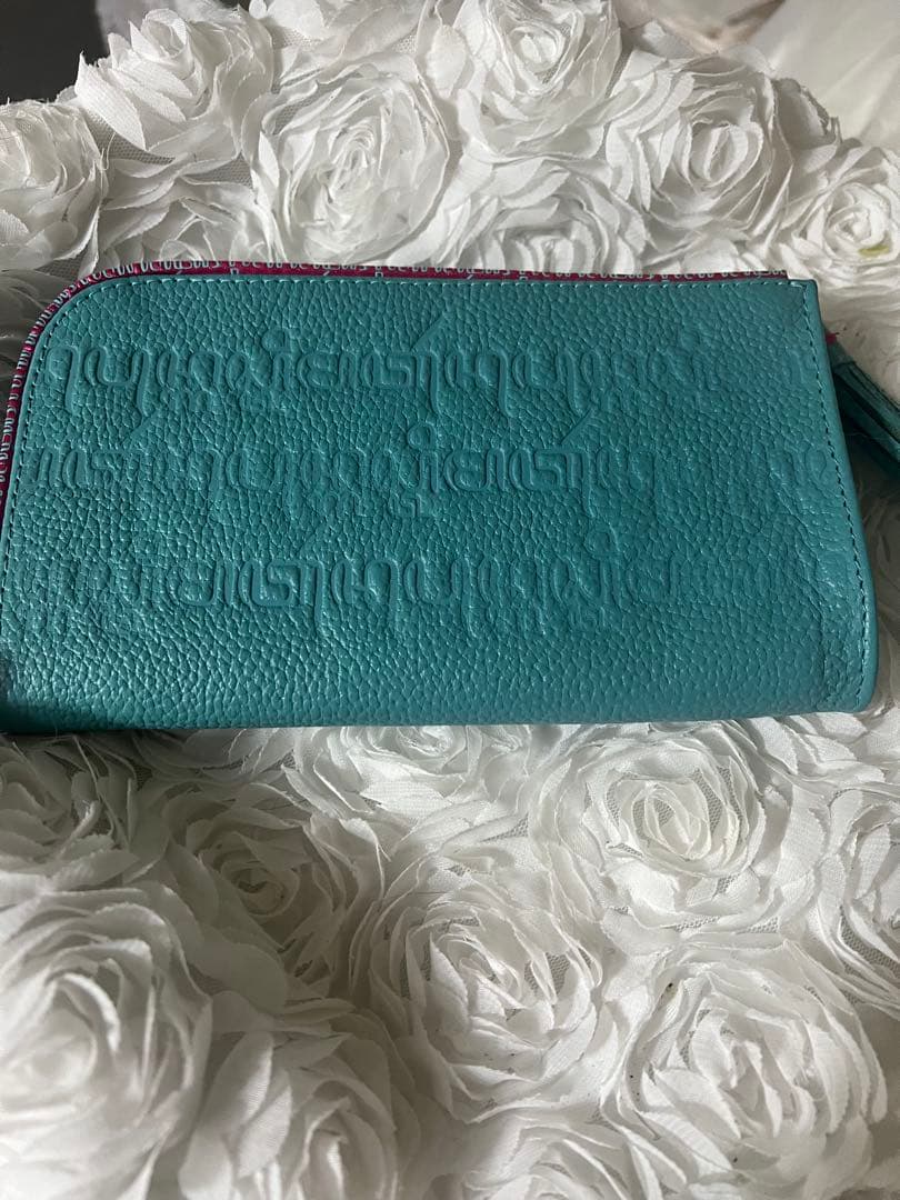 牛革　スワロフスキー　お宝ポーチ