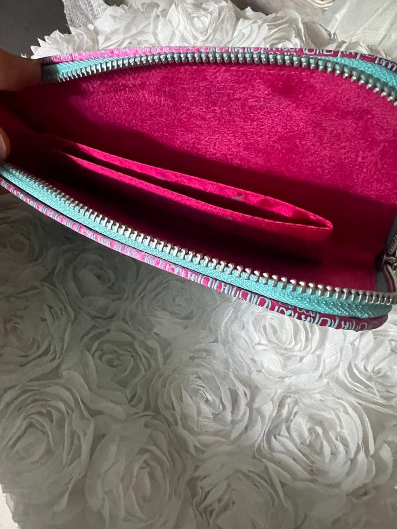 牛革　スワロフスキー　お宝ポーチ