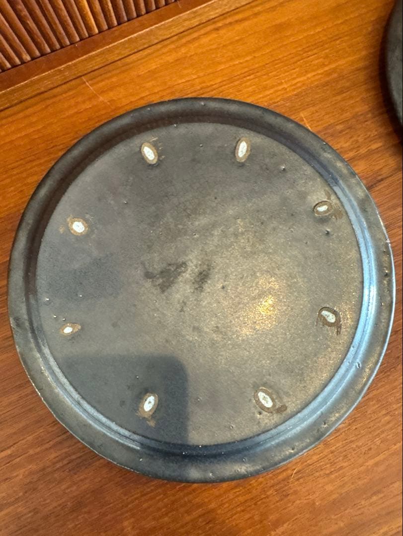 船串篤司 プレート 黒 24cm 2枚セット - 食器オンライン