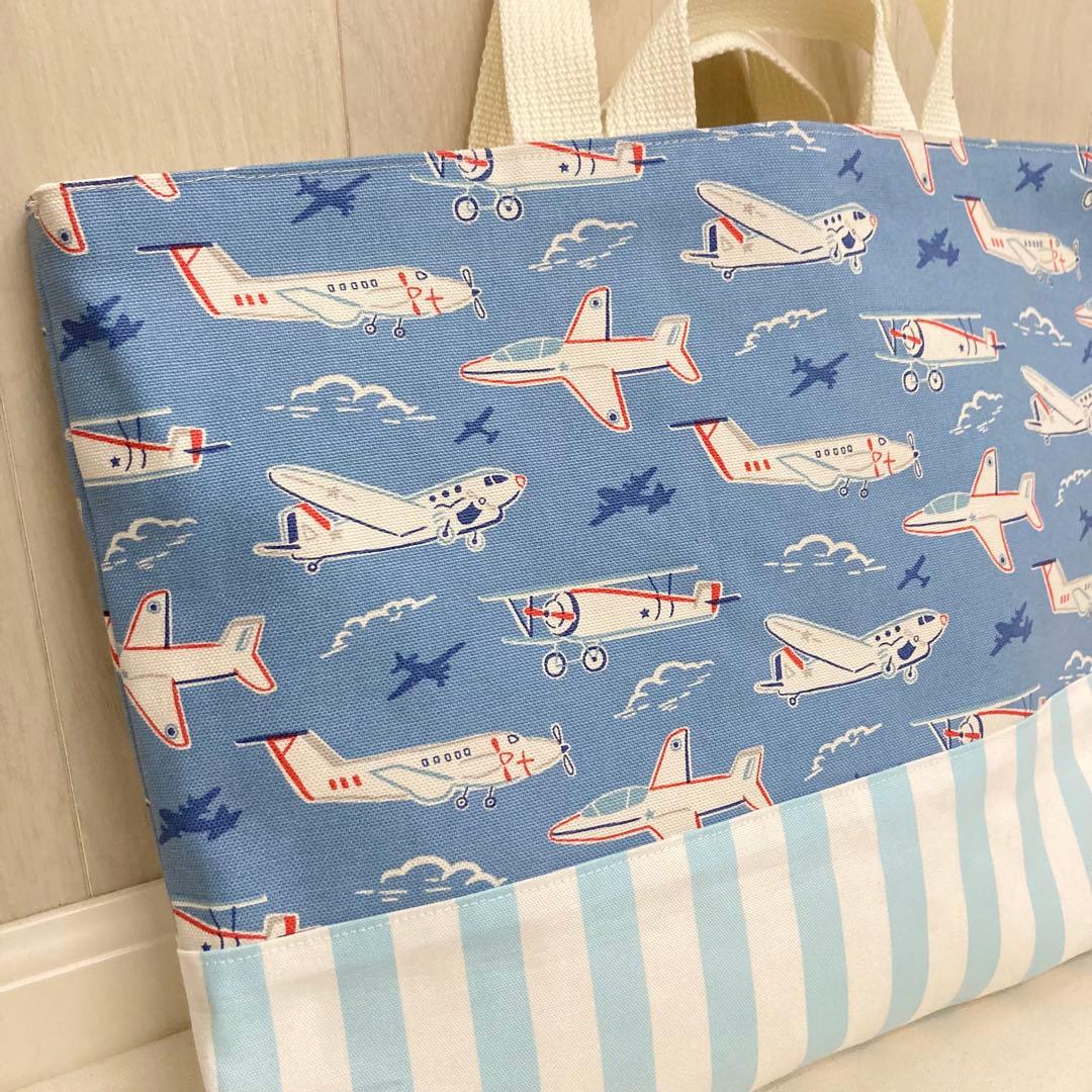 再販【現品限り】《Cath Kidston生地使用》通園通学グッズ　5点 飛行機