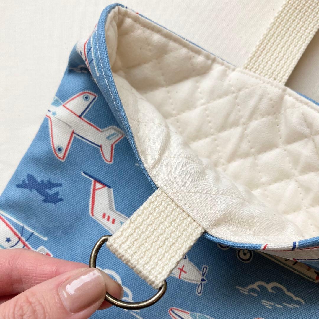 再販【現品限り】《Cath Kidston生地使用》通園通学グッズ　5点 飛行機