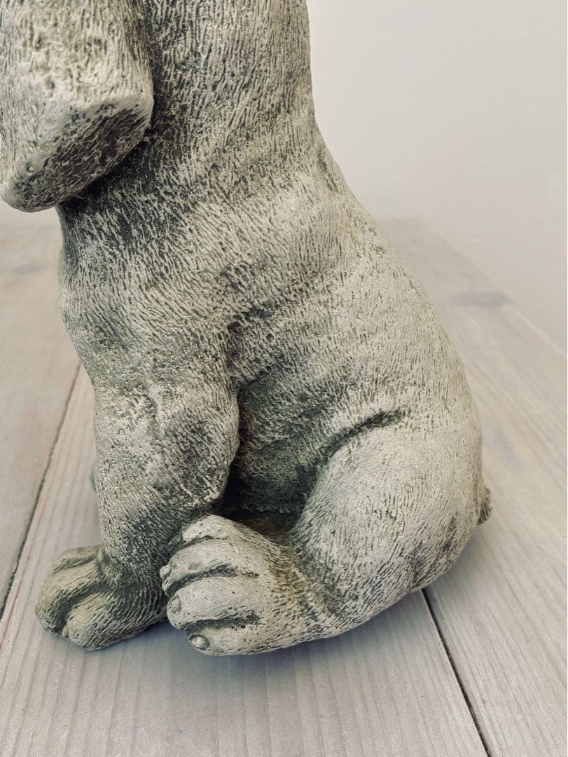 ワンダーデコール　Dogs ガーデンオーナメント　お座り子犬　スパニエル