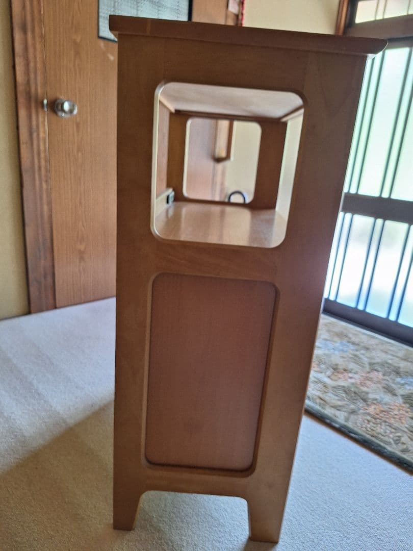 美品 カリモクkarimoku 電話台・ファックス台 引き出し付き