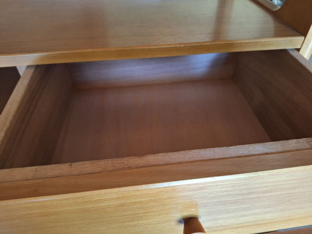 美品 カリモクkarimoku 電話台・ファックス台 引き出し付き