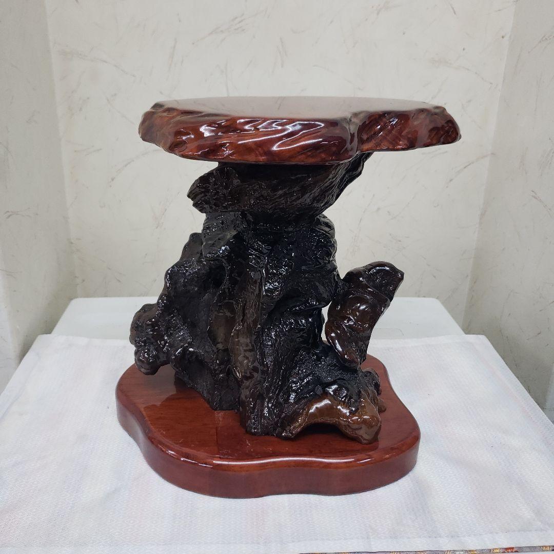 Ｂフライデー蔵出し特価花梨木製アジアンスタイルサイドテーブル