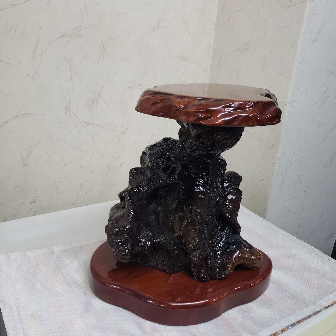 Ｂフライデー蔵出し特価花梨木製アジアンスタイルサイドテーブル