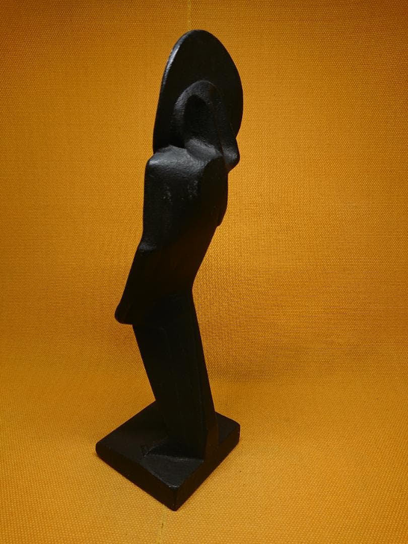 人形　金属　彫像　オブジェ　置物　インテリア　工芸品　美術品　A1323