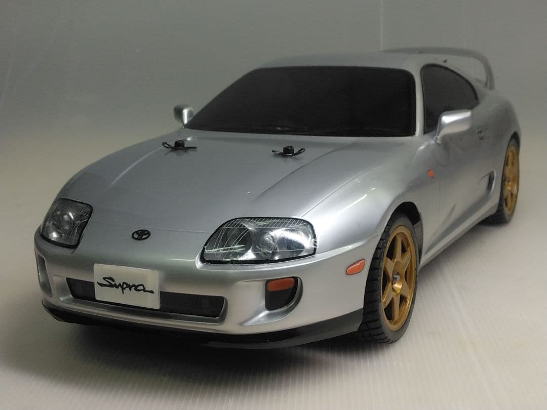 タミヤ1/10ラジコンTT01シャーシ+スープラ80ボディセット