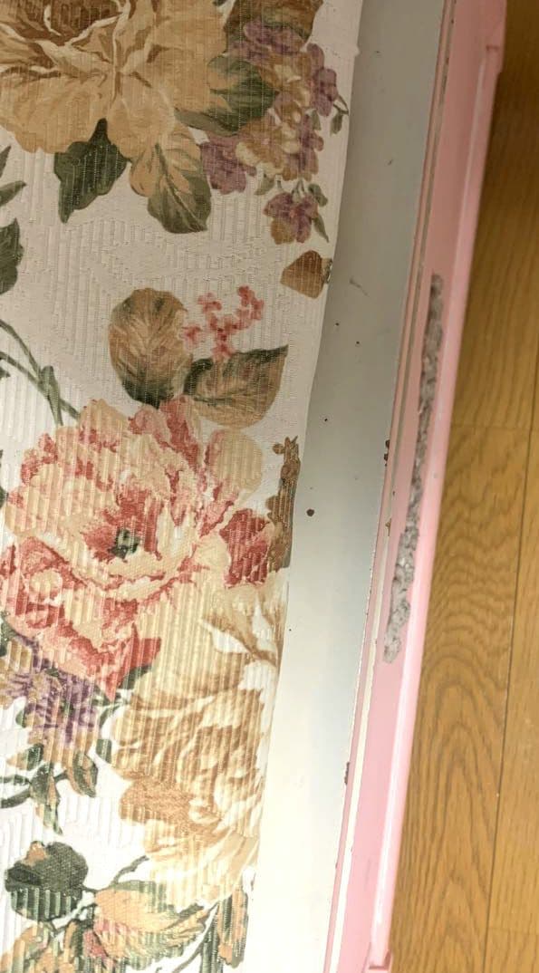 【収納BOX】椅子/ピンク/白/花柄/家具/収納スツール/ケース/ベンチ