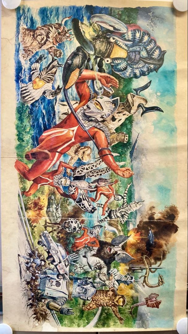 希少 非売品 B2ポスター 聖闘士星矢 冥王ハーデス十二宮編