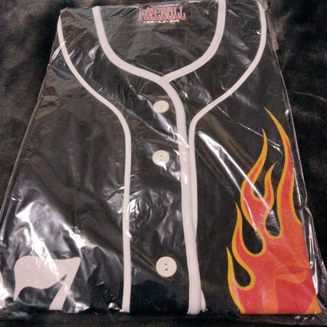 送料無料☆新品☆B'z ベースボールシャツ ファイヤーボール