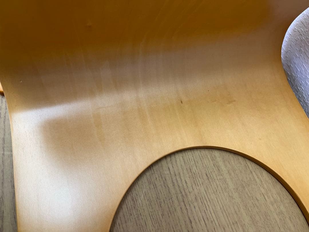 曲木椅子　白樺積層合板　ラッカー塗装　2枚セット　YZ-770-DB/NA