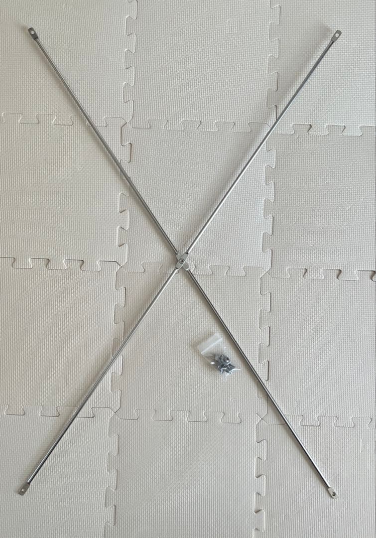 【無印良品】ステンレスユニットシェルフ　帆立・小高さ８３ｃｍ　クロスバー　セット