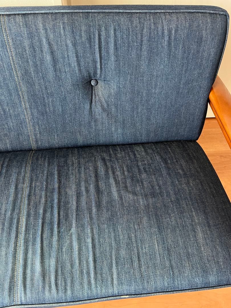 【100台 限定生産】カリモク60 カイハラデニム Kチェア2人掛け　ソファ