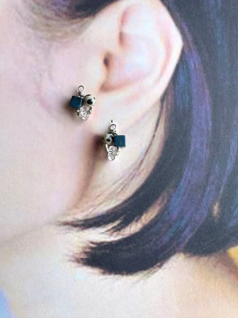 no.111 黒南風のダルメシアンと雨粒クリスタル