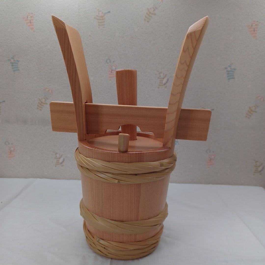 borsalino1113。伝統的工芸品天然秋田杉5合入 祝樽