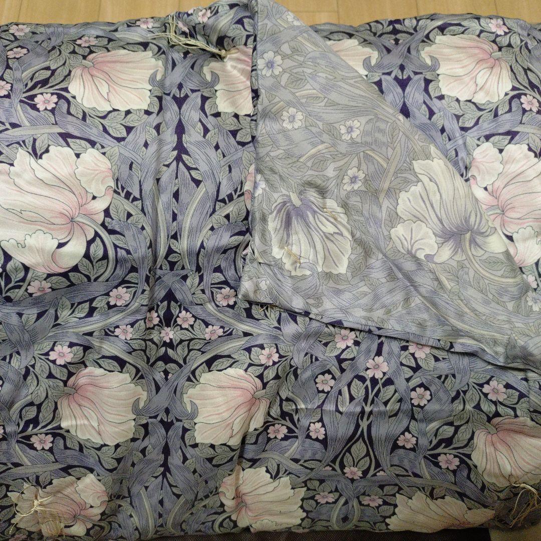 V&Ì 真綿肌掛けふとん 生繭京都丹後手引き真綿 綾引き 絹100％