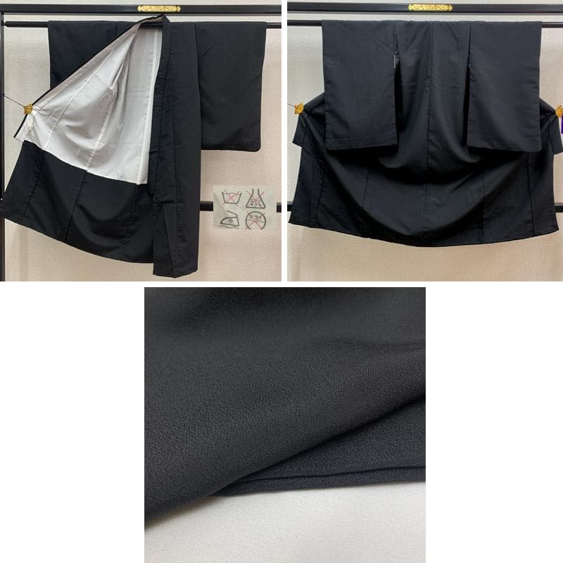 504bj10■ハーフ成人式 10歳 男児 着物&袴&角帯 シンプル■美品