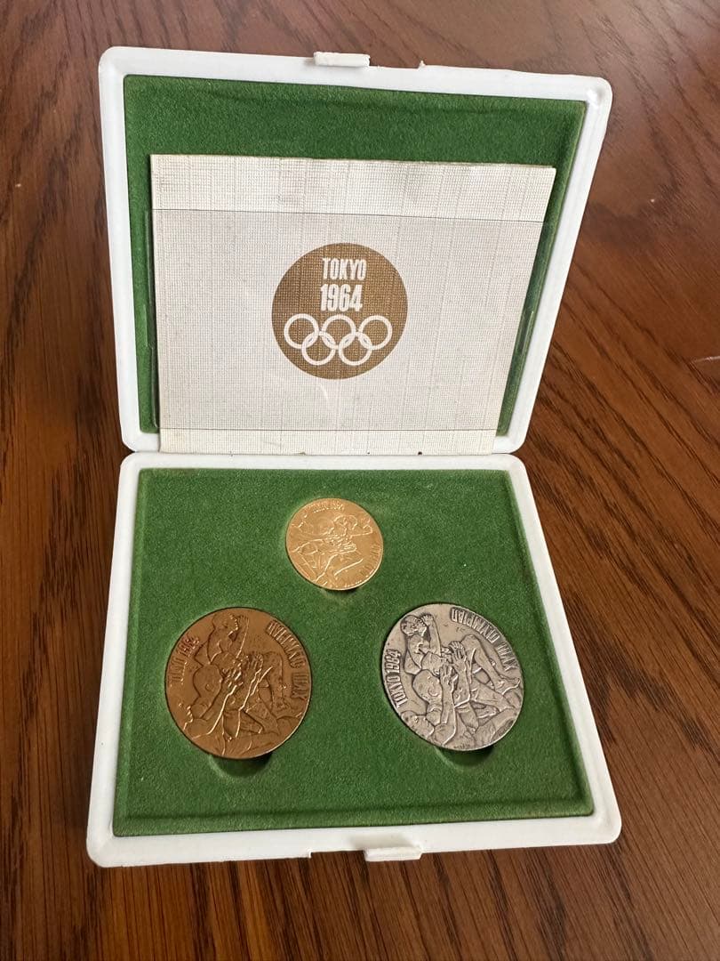 超レア オリンピック東京大会 1964 メダルセット 金銀銅 説明書付