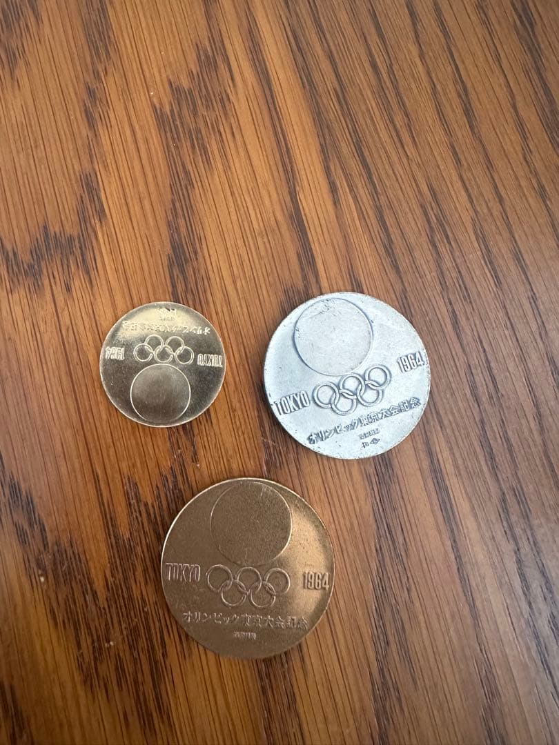 超レア オリンピック東京大会 1964 メダルセット 金銀銅 説明書付