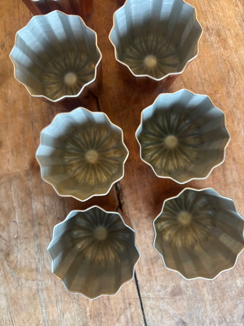 カヌレ型　大　10個セット銅製　浅井商店製菓焼型