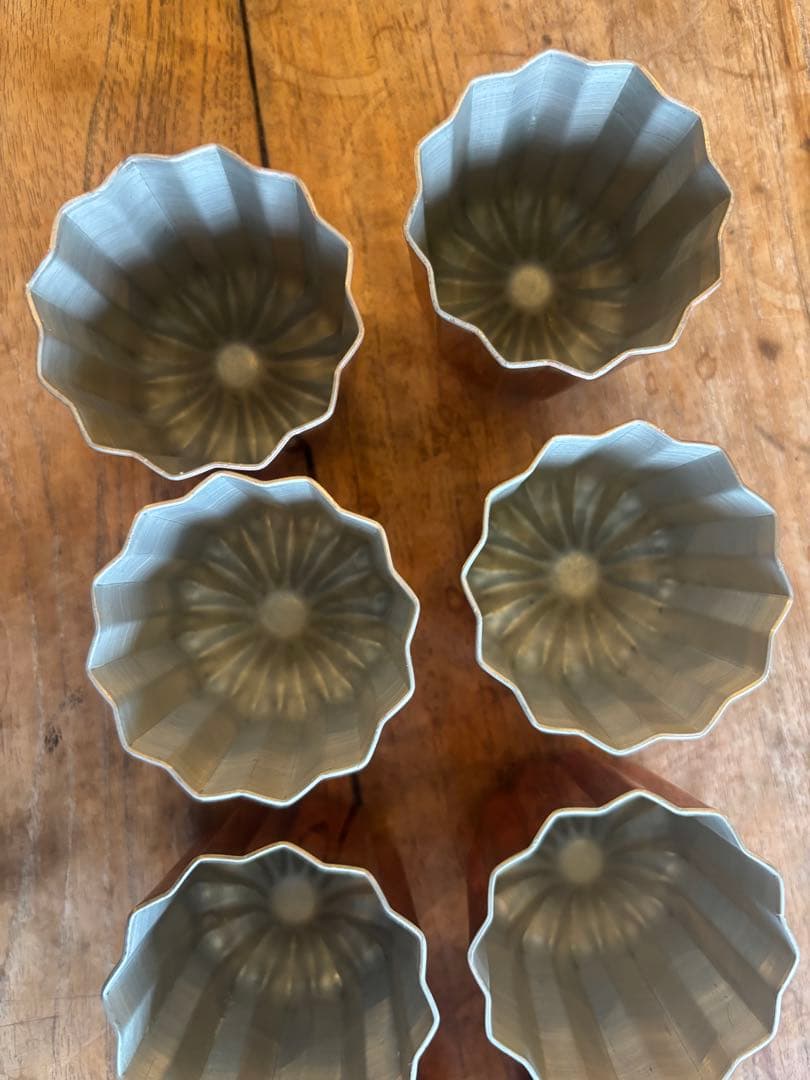 カヌレ型　大　10個セット銅製　浅井商店製菓焼型