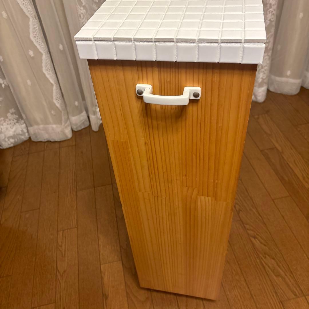 モモナチュラル　スリムワゴン　タイルトップ★お値下げしました★