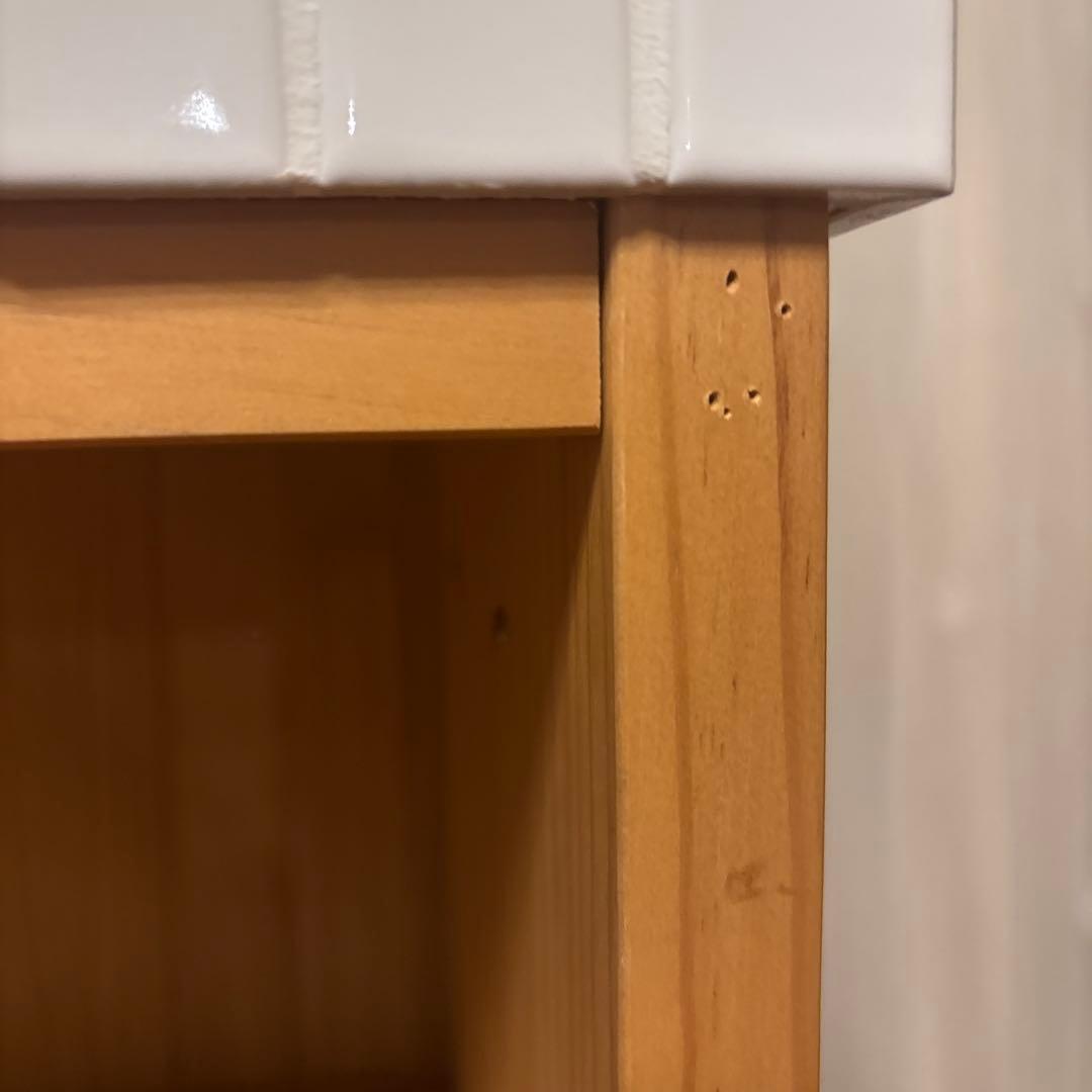 モモナチュラル　スリムワゴン　タイルトップ★お値下げしました★