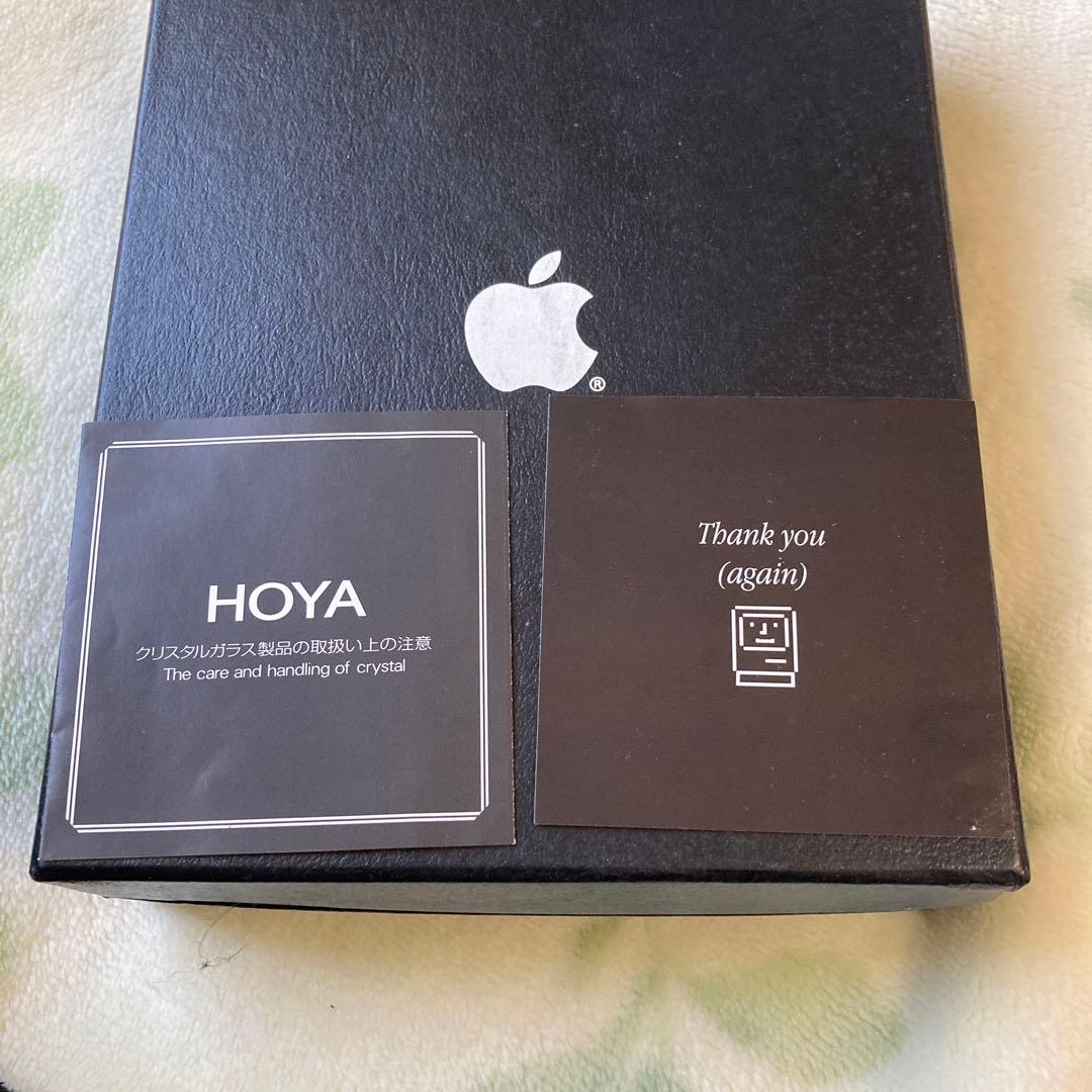希少　Apple 20周年記念 HOYA製クリスタルガラス 置物 非売品