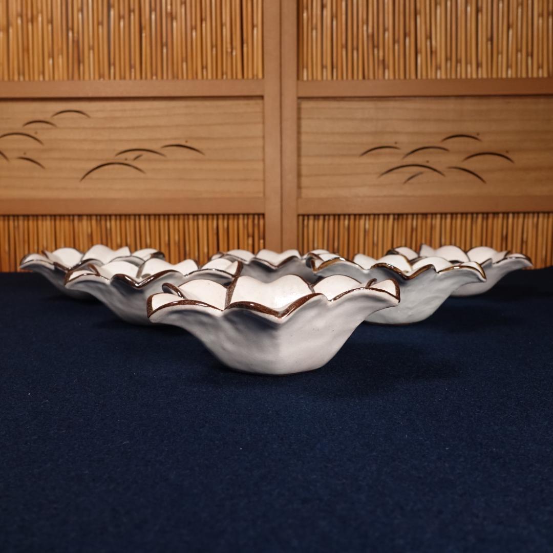 尾形乾山写しの逸品① 百合形向付6客 - メルカリ