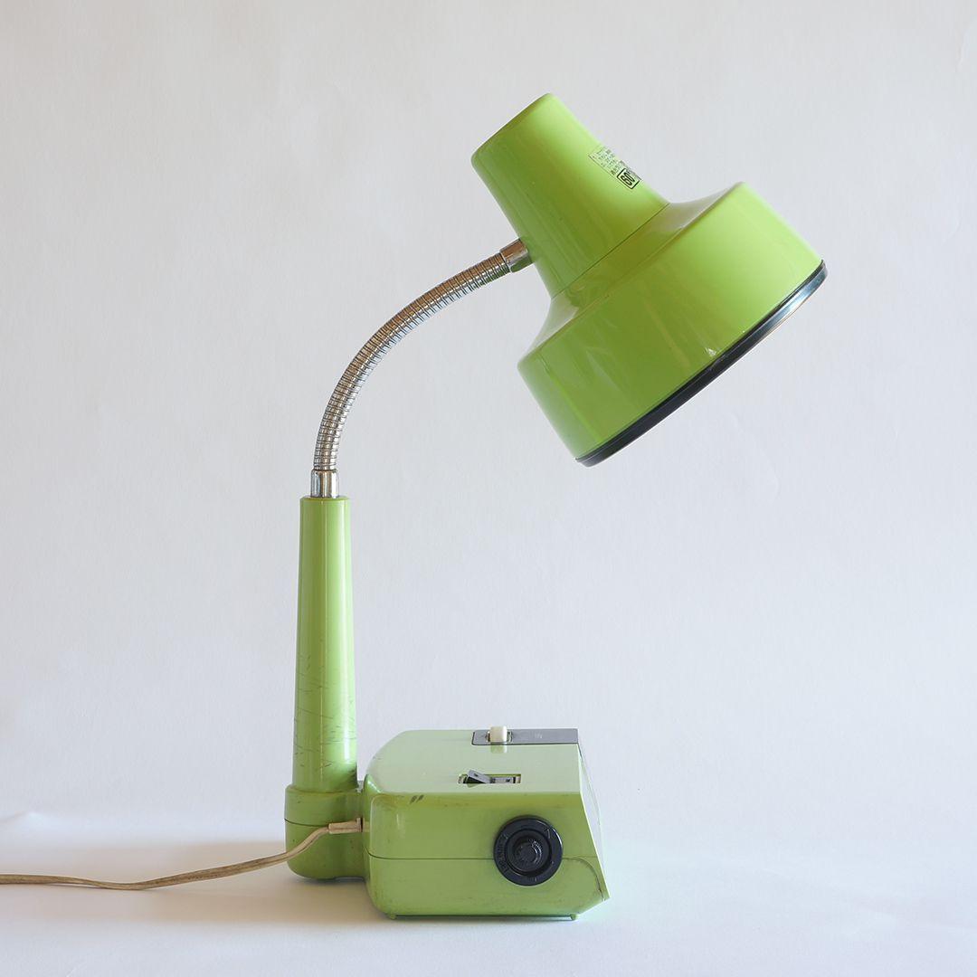 東芝 パタパタ時計 デスクランプ ブルーソフトランプ IL-1502GR レトロ